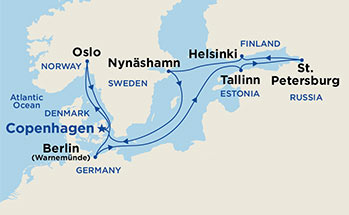 Itinerariu Croaziera Scandinavia & Rusia - Princess Cruises - Regal Princess - 11 nopti