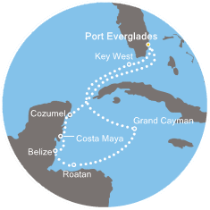 Itinerariu Croaziera Caraibe - Costa Cruises - Costa Deliziosa - 10 nopti