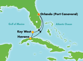 Itinerariu Croaziera Cuba & Key West - Norwegian Cruise Line - Norwegian Sun - 4 nopti