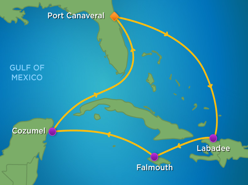 Itinerariu Croaziera Vestul Caraibelor - Royal Caribbean - Oasis of the Seas - 7 nopti
