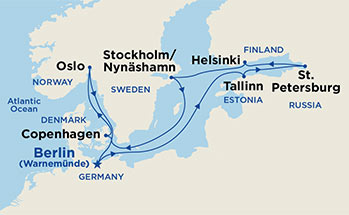 Itinerariu Croaziera Scandinavia & Rusia - Princess Cruises - Regal Princess - 11 nopti