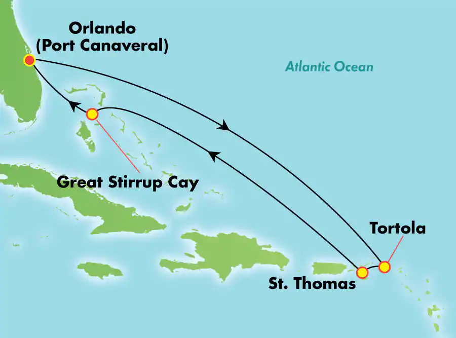 Itinerariu Croaziera Estul Caraibelor - Norwegian Cruise Line - Norwegian Breakaway - 7 nopti