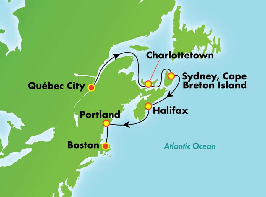Itinerariu Croaziera Canada & Noua Anglie - Norwegian Cruise Line - Norwegian Gem - 7 nopti