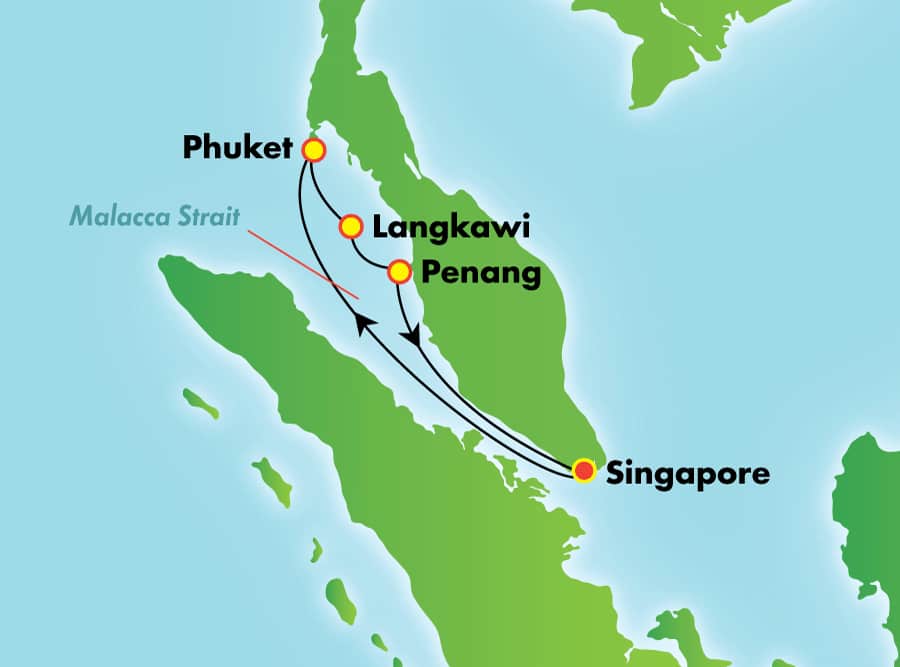Itinerariu Croaziera Asia - Norwegian Cruise Line - Norwegian Jade - 6 nopti