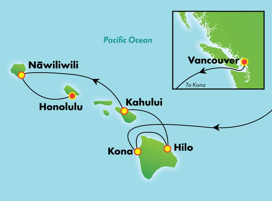 Itinerariu Croaziera Hawaii - Norwegian Cruise Line - Norwegian Jewel - 11 nopti