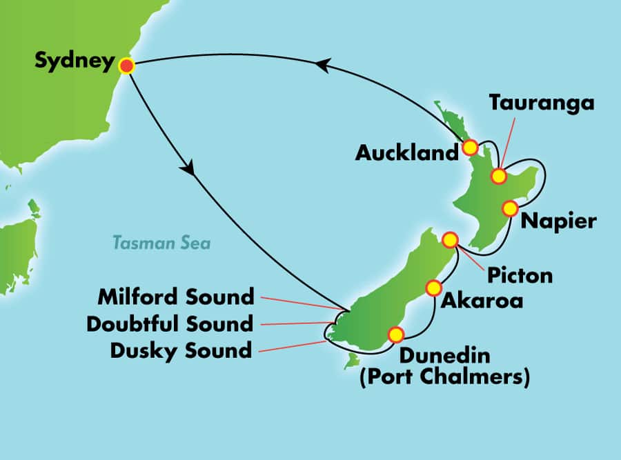 Itinerariu Croaziera Craciun & Revelion in Australia & Noua Zeelanda - Norwegian Cruise Line - Norwegian Jewel - 12 nopti