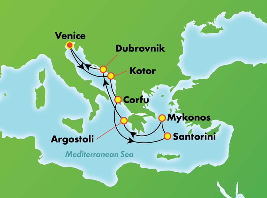 Itinerariu Croaziera Insulele Grecesti - Norwegian Cruise Line - Norwegian Star - 7 nopti