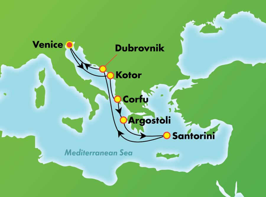 Itinerariu Croaziera Insulele Grecesti - Norwegian Cruise Line - Norwegian Star - 7 nopti