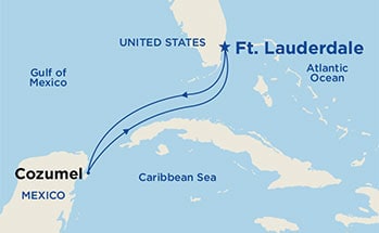 Itinerariu Croaziera Vestul Caraibelor - Princess Cruises - Caribbean Princess - 4 nopti