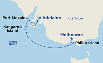 Itinerariu Croaziera Australia - Princess Cruises - Golden Princess - 5 nopti