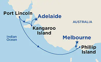 Itinerariu Croaziera Australia - Princess Cruises - Golden Princess - 5 nopti