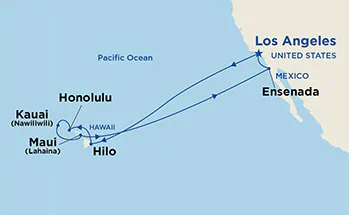 Itinerariu Croaziera Insulele Hawaii - Princess Cruises - Star Princess - 15 nopti