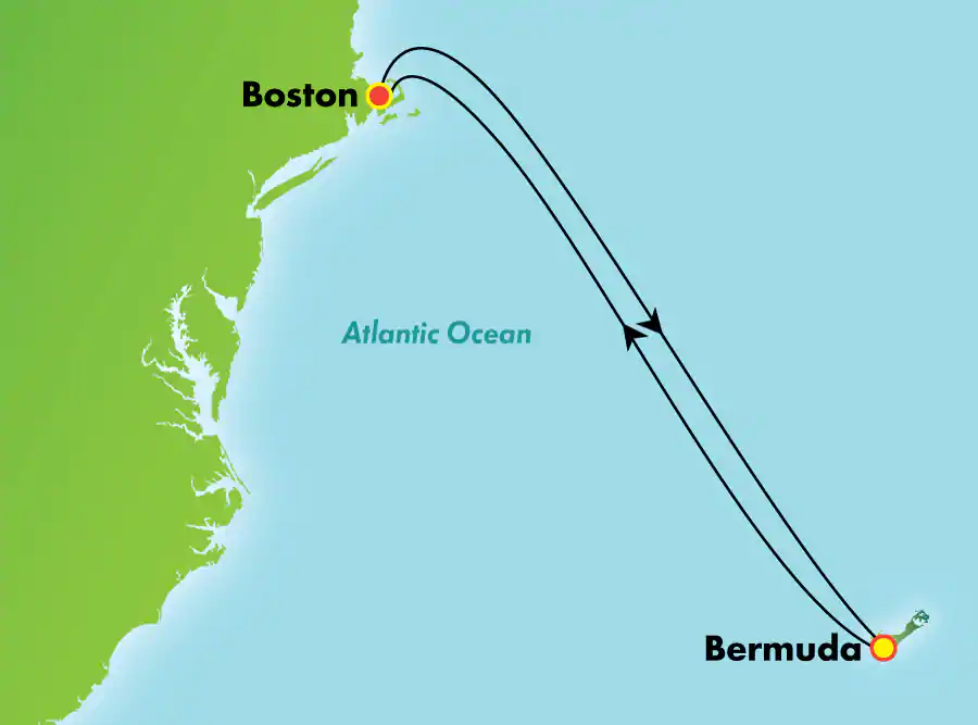 Itinerariu Croaziera Bermuda - Norwegian Cruise Line - Norwegian Gem - 4 nopti