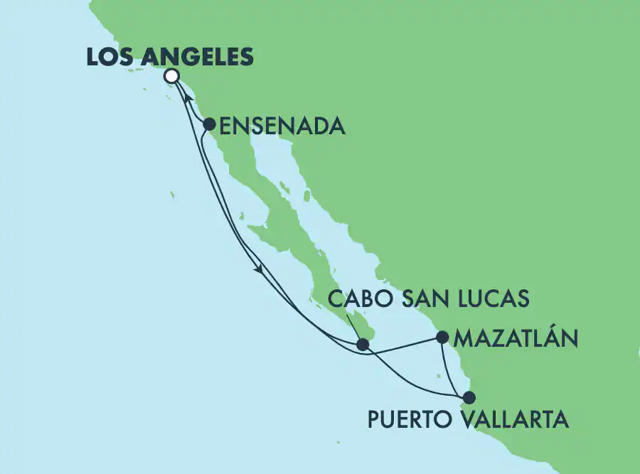 Itinerariu Croaziera Craciun & Revelion in Riviera Mexicana - Norwegian Cruise Line - Norwegian Joy - 7 nopti