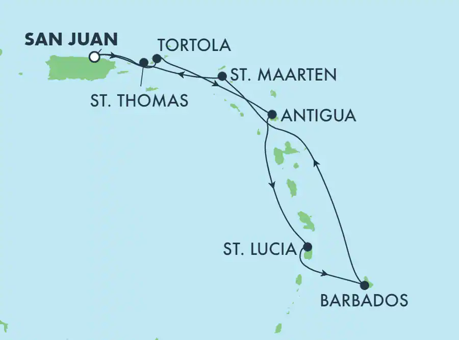 Itinerariu Croaziera Caraibe & Bahamas - Norwegian Cruise Line - Norwegian Viva - 7 nopti
