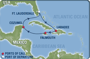 Itinerariu Croaziera Vestul Caraibelor - Royal Caribbean - Oasis of the Seas - 7 nopti