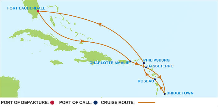 Itinerariu Croaziera Caraibe - Celebrity Cruises - Celebrity Equinox - 10 nopti