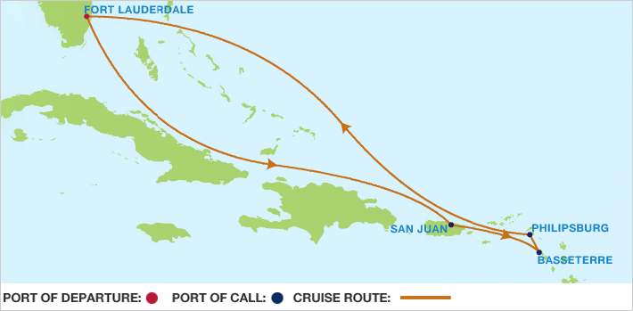 Itinerariu Croaziera Estul Caraibelor - Celebrity Cruises - Celebrity Silhouette - 7 nopti