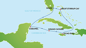Itinerariu Croaziera Craciun & Revelion in Vestul Caraibelor - Norwegian Cruise Line - Norwegian Getaway - 7 nopti 