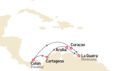 Itinerariu Croaziera Antilele & Sudul Caraibelor - Pullmantur Cruises - Monarch - 7 nopti