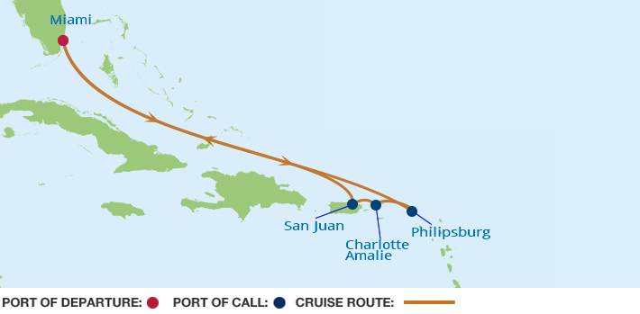 Itinerariu Croaziera Estul Caraibelor - Celebrity Cruises - Celebrity Reflection - 7 nopti