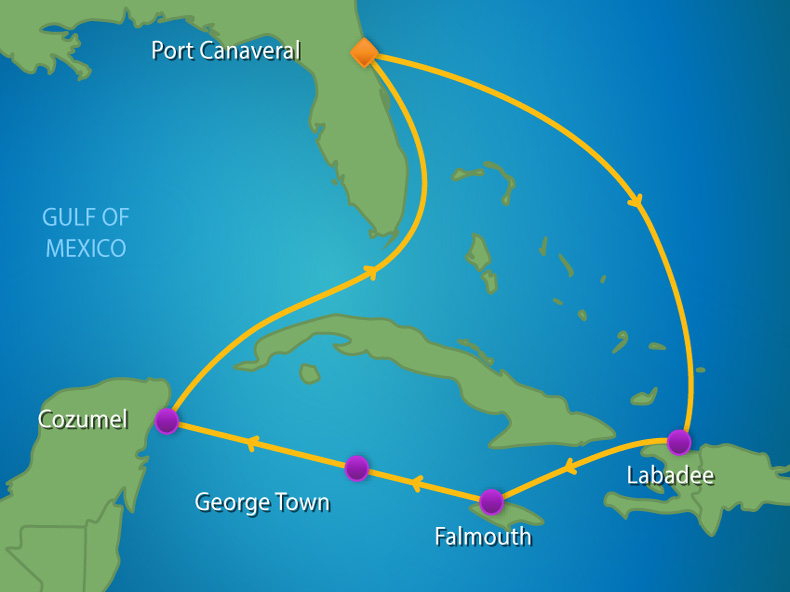 Itinerariu Croaziera Vestul Caraibelor - Royal Caribbean - Freedom of the Seas - 7 nopti
