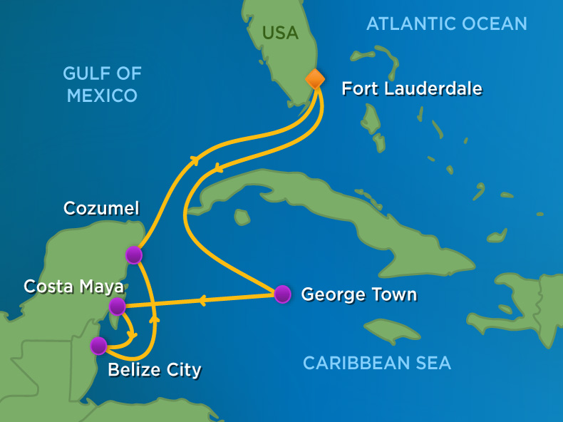 Itinerariu Croaziera Vestul Caraibelor - Royal Caribbean - Freedom of the Seas - 7 nopti
