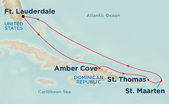Itinerariu Croaziera Estul Caraibelor - Princess Cruises - Regal Princess - 7 nopti