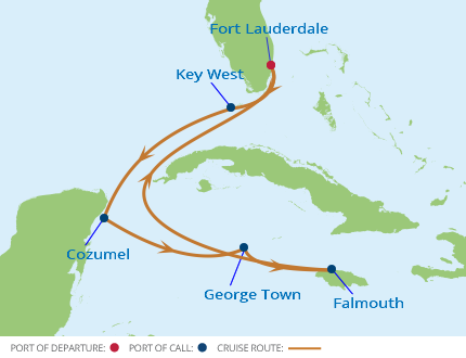 Itinerariu Croaziera Vestul Caraibelor - Celebrity Cruises - Celebrity Silhouette - 7 nopti