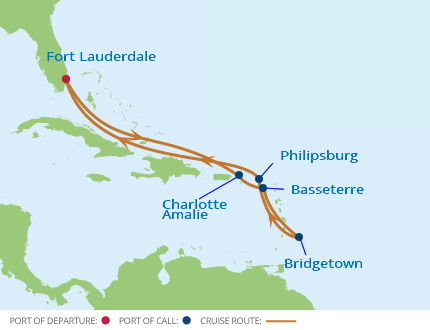 Itinerariu Croaziera Sudul Caraibelor - Celebrity Cruises - Celebrity Equinox - 10 nopti