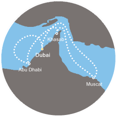 Itinerariu Croaziera Craciun & Revelion in Emiratele Arabe Unite - Costa Cruises - Costa Mediterranea - 7 nopti