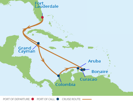 Itinerariu Croaziera Sudul Caraibelor - Celebrity Cruises - Celebrity Reflection - 11 nopti