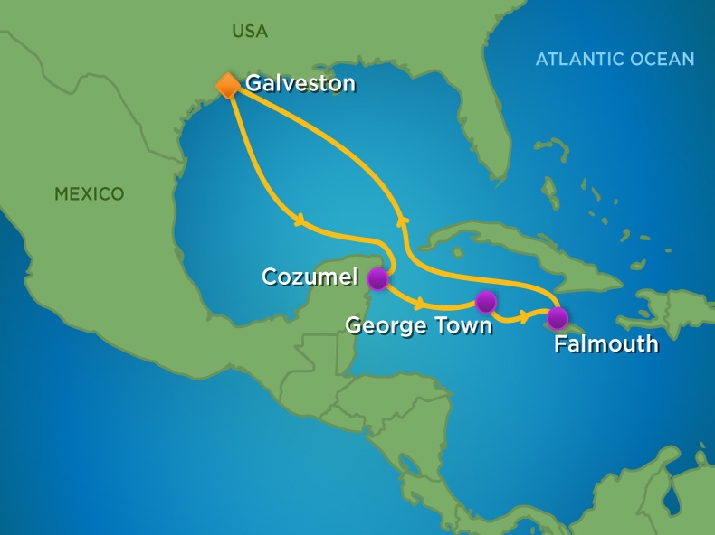 Itinerariu Croaziera Vestul Caraibelor - Royal Caribbean - Liberty of the Seas - 7 nopti