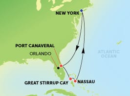 Itinerariu Croaziera Bahamas & Florida - Norwegian Cruise Line - Norwegian Gem - 8 nopti