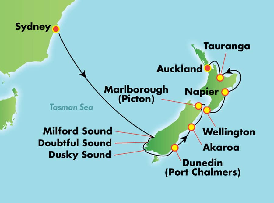 Itinerariu Croaziera Australia & Noua Zeelanda - Norwegian Cruise Line - Norwegian Jewel - 10 nopti