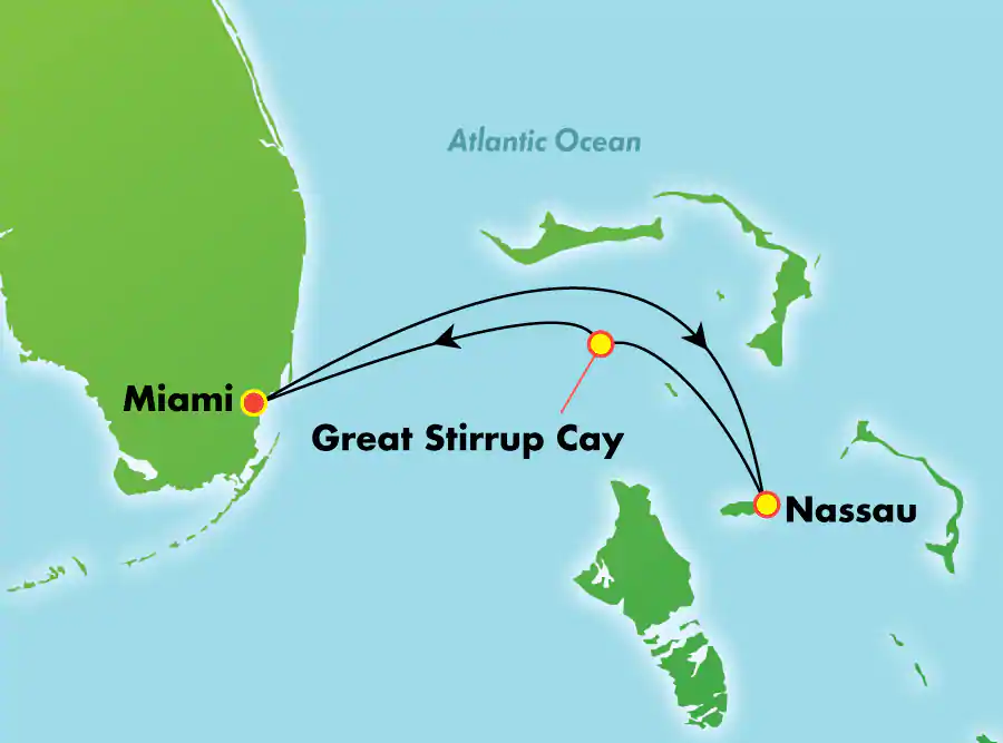 Itinerariu Croaziera Bahamas - Norwegian Cruise Line - Norwegian Breakaway - 3 nopti