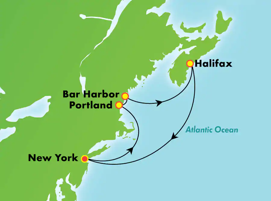 Itinerariu Croaziera Canada & Noua Anglie - Norwegian Cruise Line - Norwegian Breakaway - 7 nopti