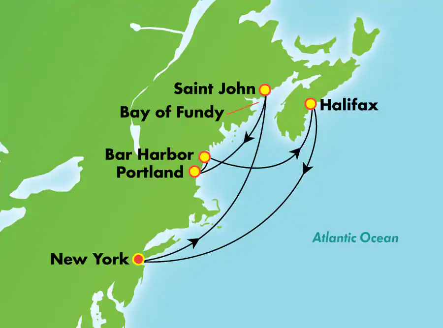 Itinerariu Croaziera Canada & Noua Anglie - Norwegian Cruise Line - Norwegian Breakaway - 7 nopti