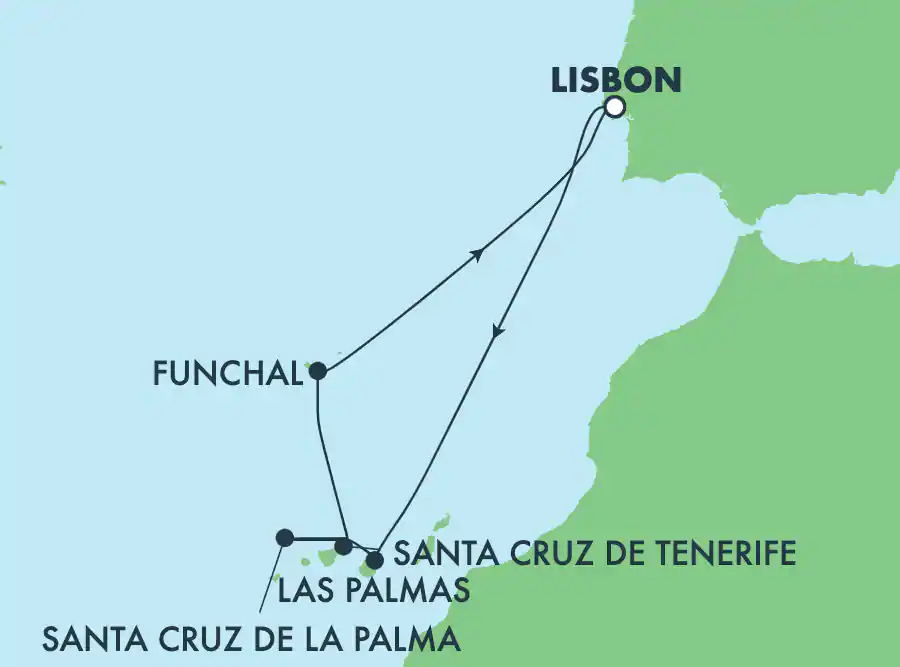 Itinerariu Croaziera Insulele Canare - Norwegian Cruise Line - Norwegian Star - 7 nopti