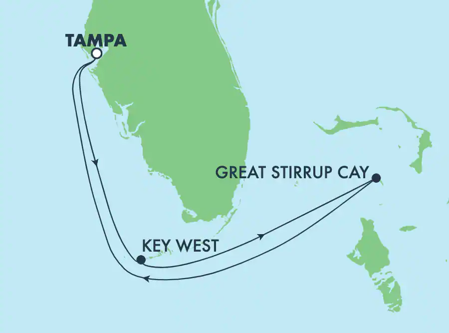 Itinerariu Croaziera Bahamas - Norwegian Cruise Line - Norwegian Dawn - 4 nopti
