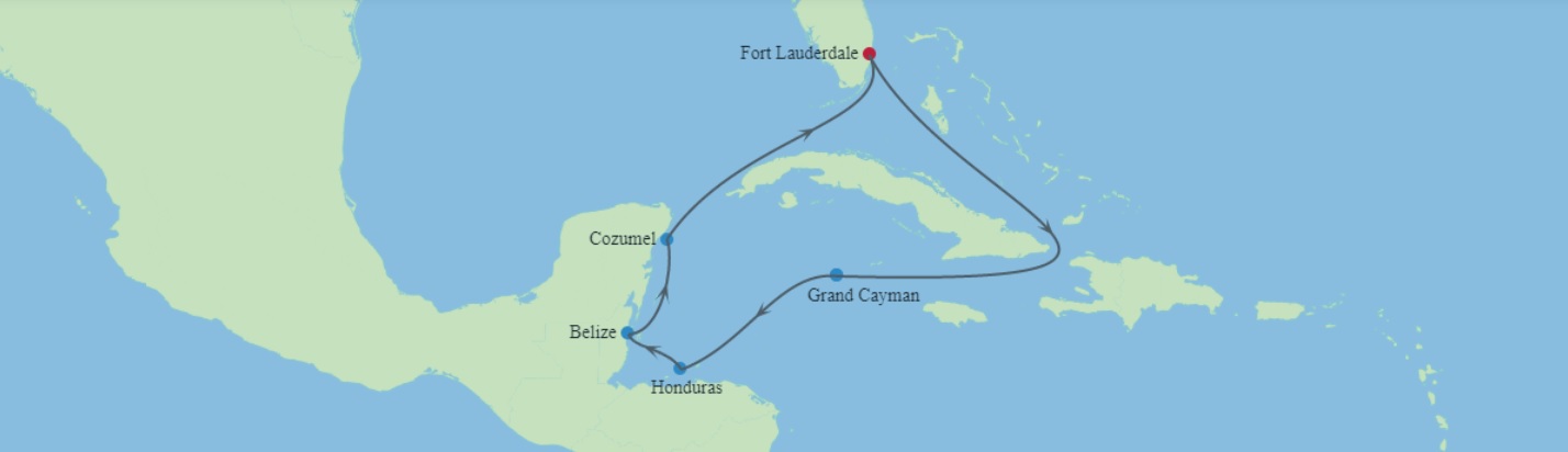 Itinerariu Croaziera Craciun in Vestul Caraibelor - Celebrity Cruises - Celebrity Apex - 7 nopti