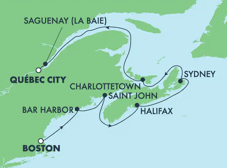 Itinerariu Croaziera Canada & Noua Anglie - Norwegian Cruise Line - Norwegian Sky - 11 nopti