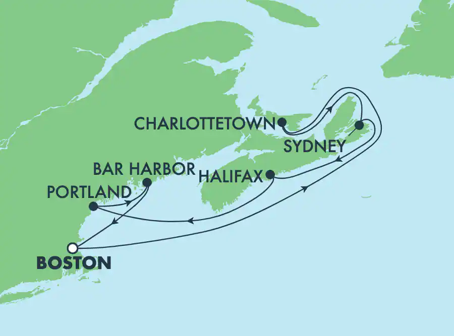 Itinerariu Croaziera Canada & Noua Anglie - Norwegian Cruise Line - Norwegian Gem - 7 nopti