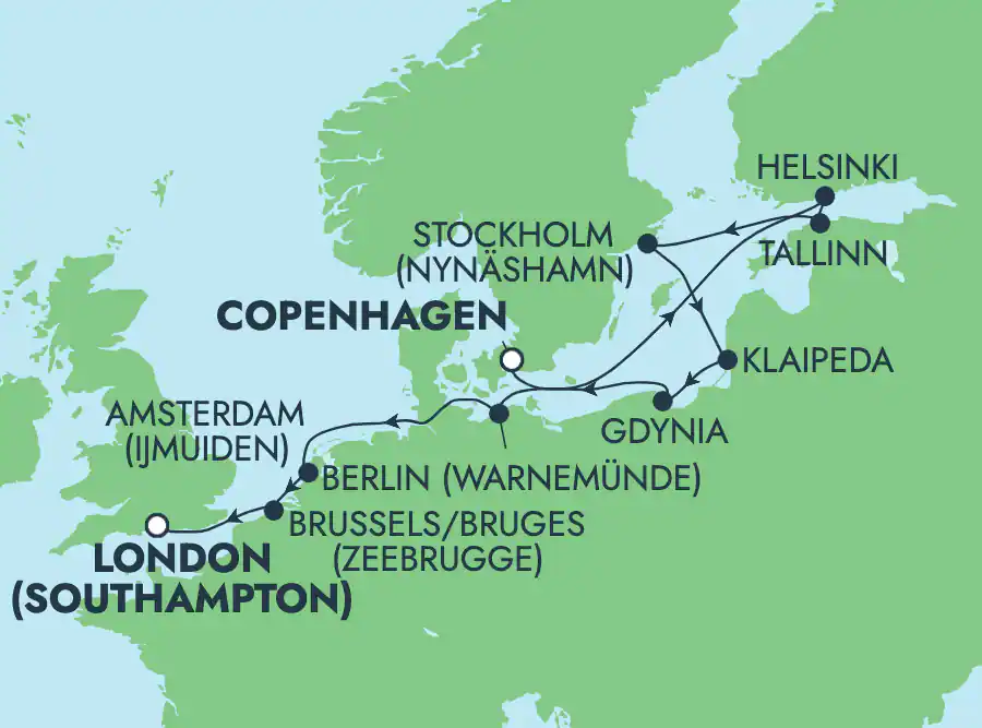 Itinerariu Croaziera Asia - Norwegian Cruise Line - Norwegian Spirit - 11 nopti