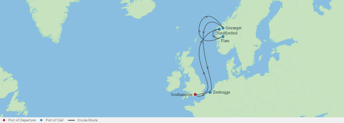 Itinerariu Croaziera Fiorduri Norvegiene - Celebrity Cruises - Celebrity Apex - 8 nopti
