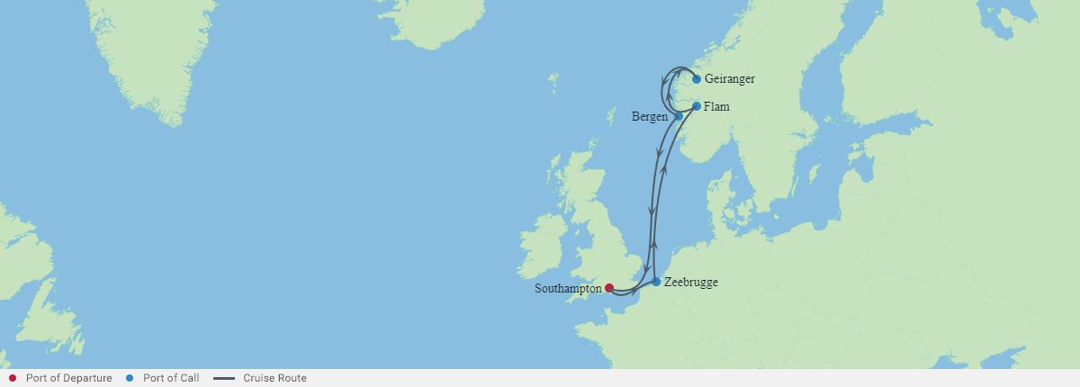 Itinerariu Croaziera Fiorduri Norvegiene - Celebrity Cruises - Celebrity Apex - 7 nopti
