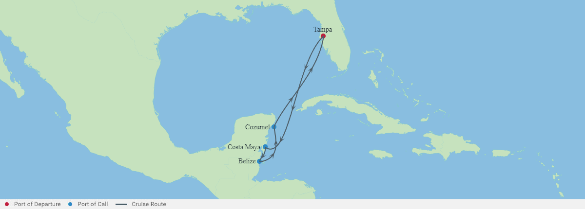 Itinerariu Croaziera Vestul Caraibelor - Celebrity Cruises - Celebrity Constellation - 7 nopti