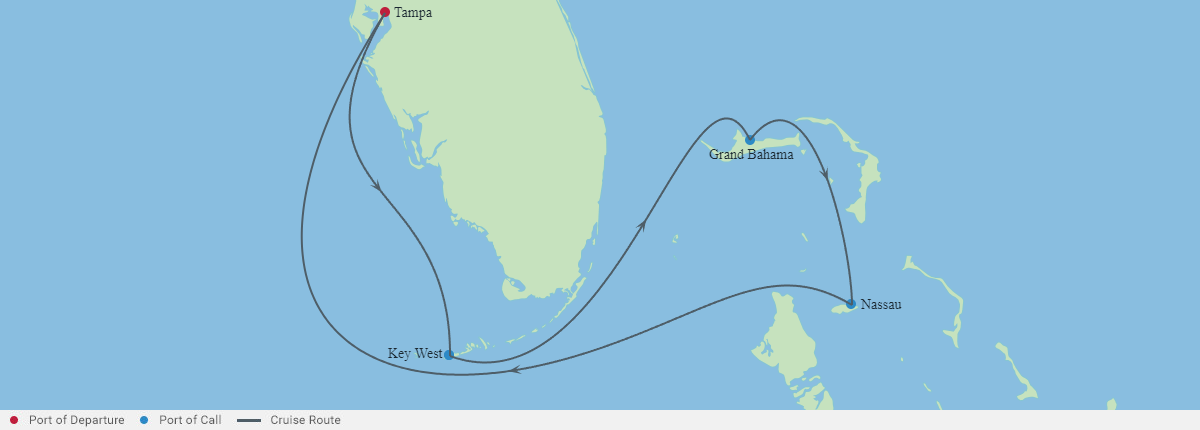 Itinerariu Croaziera Bahamas - Celebrity Cruises - Celebrity Constellation - 7 nopti
