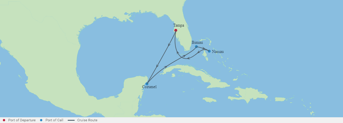 Itinerariu Croaziera Craciun in Bahamas - Celebrity Cruises - Celebrity Constellation - 7 nopti