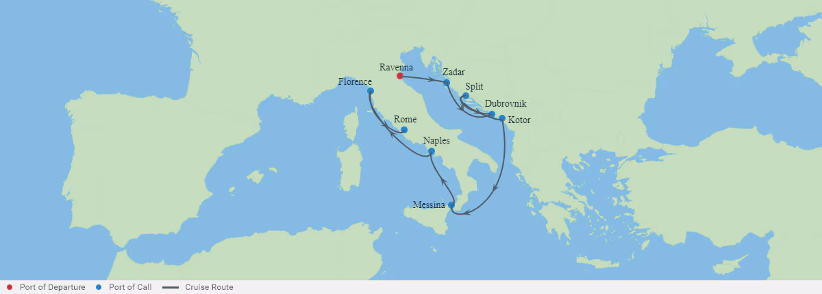 Itinerariu Croaziera Mediterana - Celebrity Cruises - Celebrity Constellation - 11 nopti